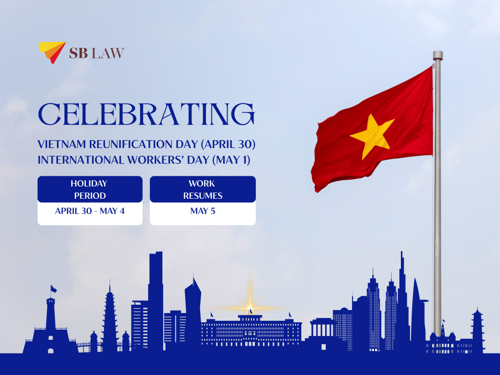 Notice of holiday closure for the 30/4 Reunification Day and 1/5 International Labor Day