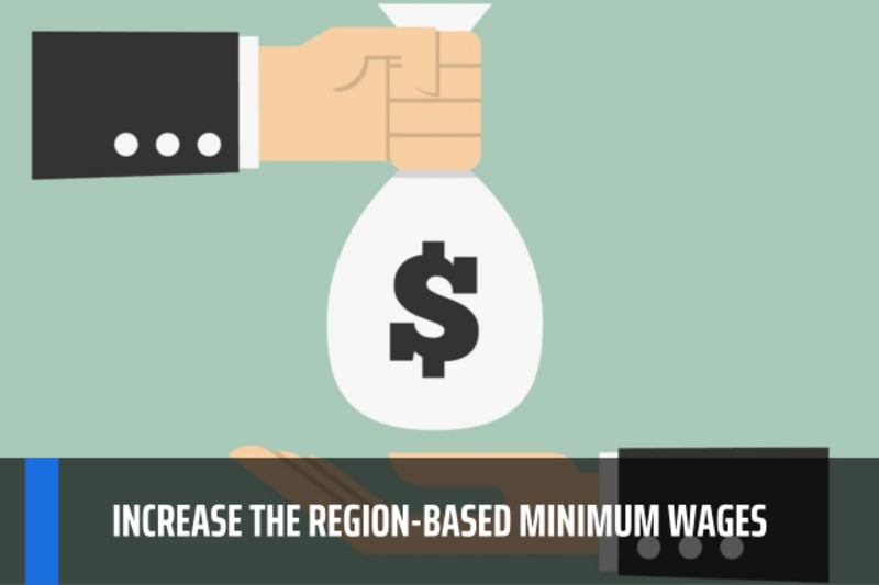 Regional minimum wage increase from July 1, 2024