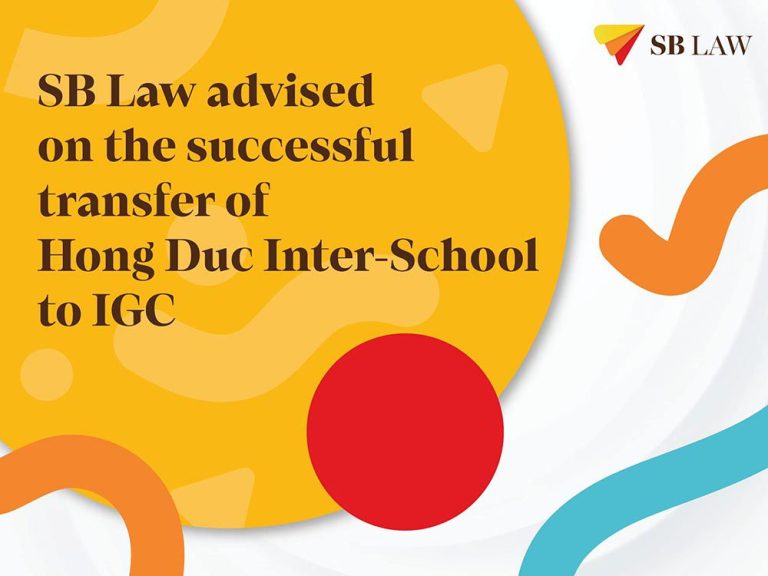 SB Law advised on the successful transfer of Hong Duc Inter-School to IGC
