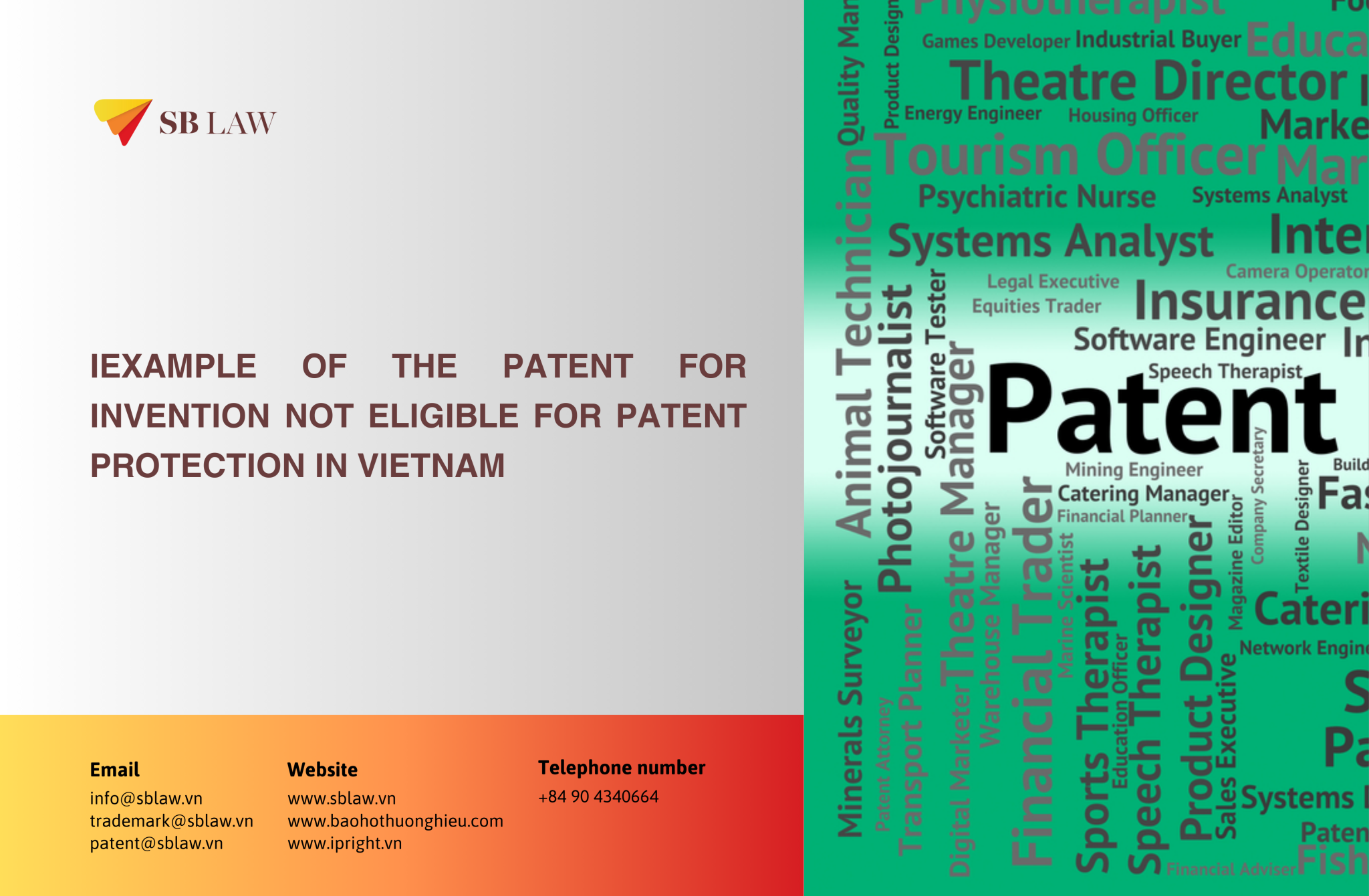 Example of the Patent for Invention not eligible for Patent Protection ...