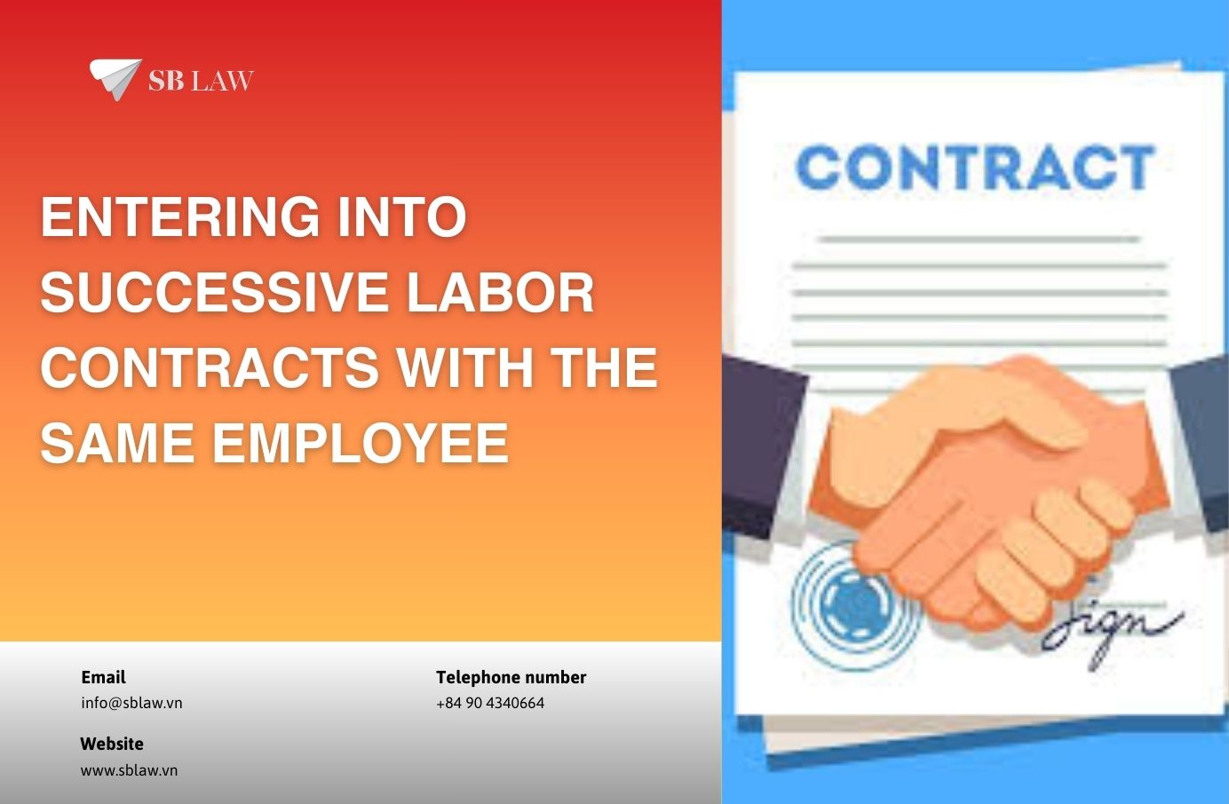 Entering into successive labor contracts with the same employee ...