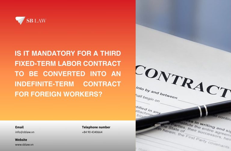 Is it mandatory for a third fixed-term labor contract to be converted into an indefinite-term contract for foreign workers?