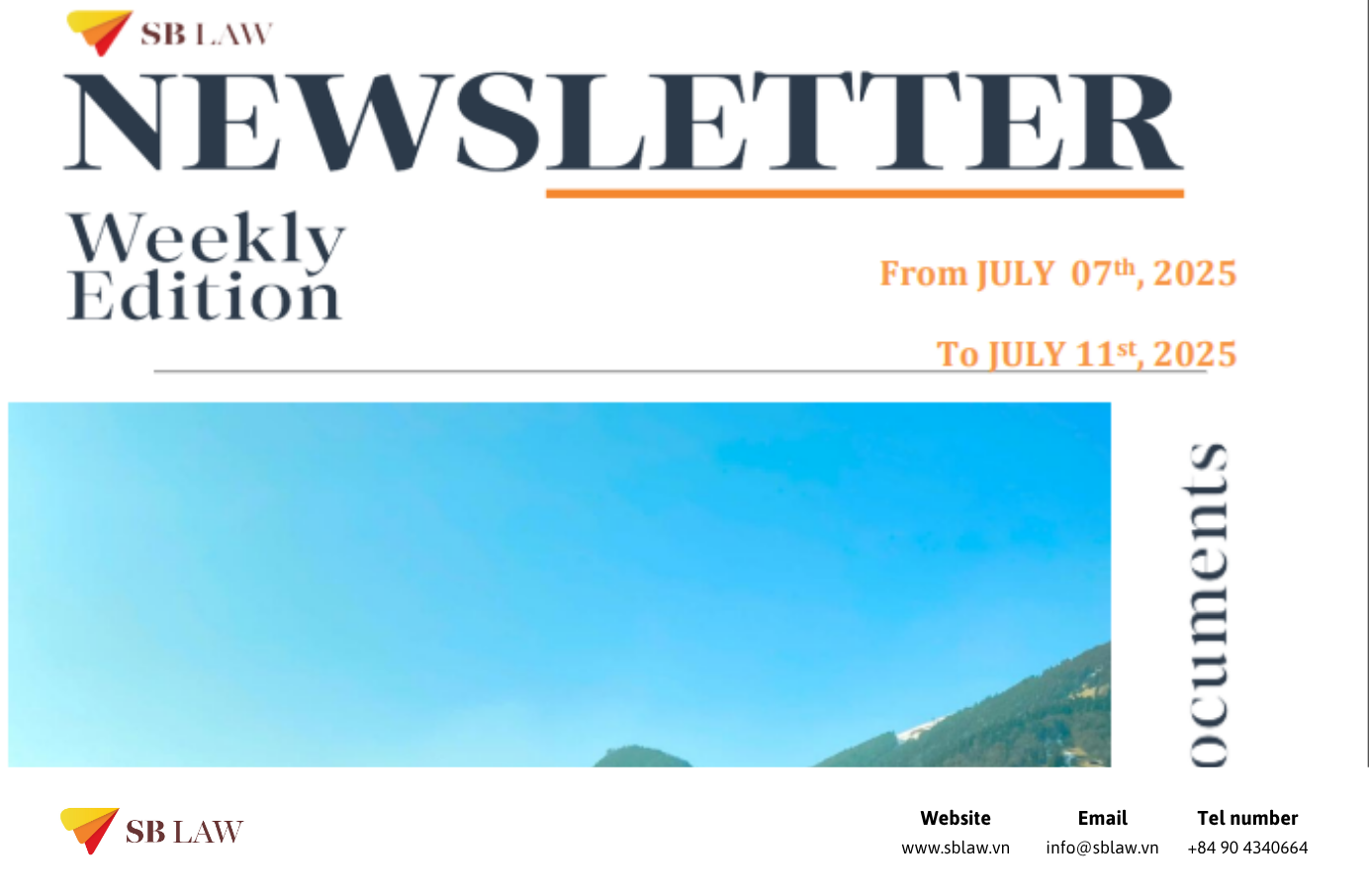 SBLAW Newsletter for Week 2 of July (07/7/2025 - 11/7/2025) - Lawfirm SBLaw