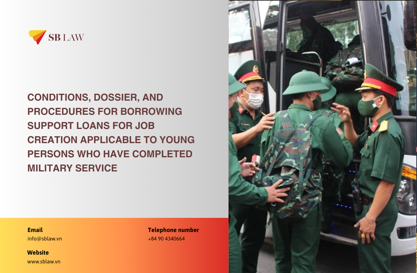CONDITIONS, DOSSIER, AND PROCEDURES FOR BORROWING SUPPORT LOANS FOR JOB ...