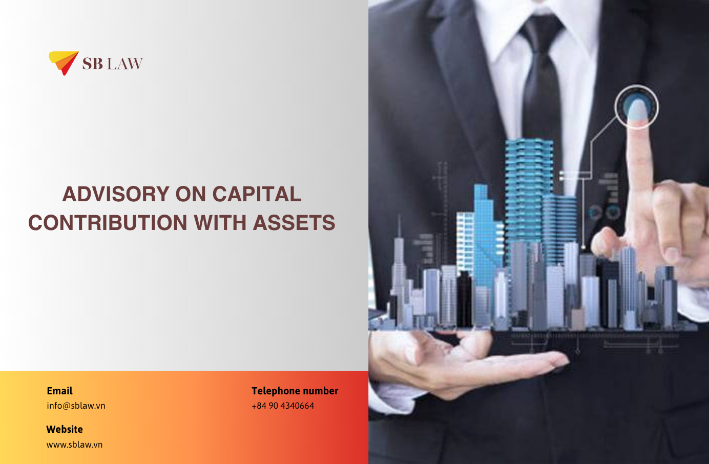Advisory on Capital Contribution with Assets - Lawfirm SBLaw