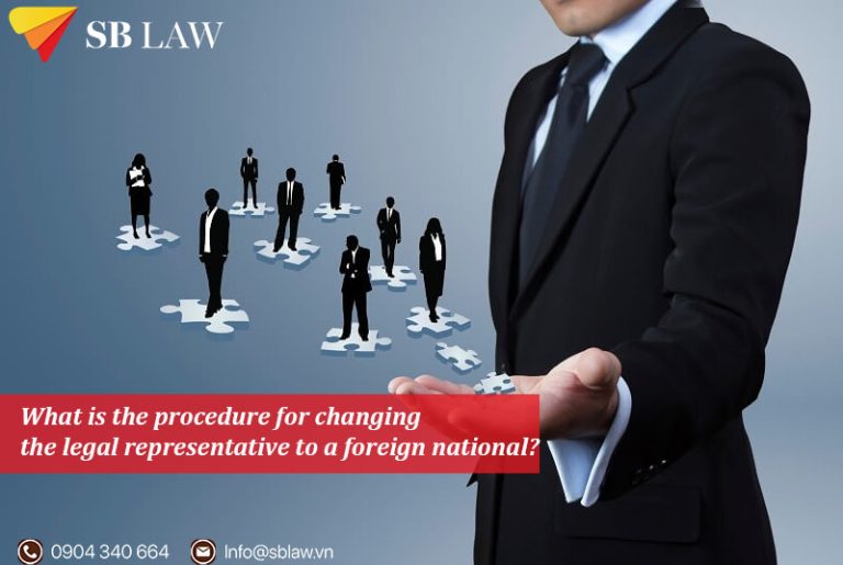 What is the procedure for changing the legal representative to a foreign national?