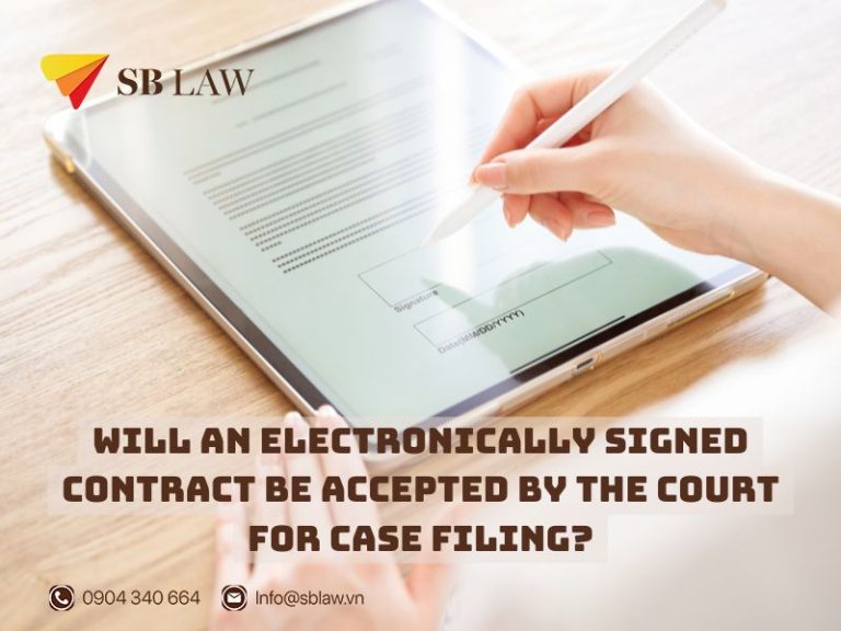 Will an electronically signed contract be accepted by the court for case filing?